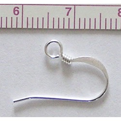 Hook Ear Wire art.PK06SP, silver plated/2 pcs.