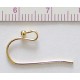 Hook Ear Wire art.PK01GP, gold plated/2 pcs.
