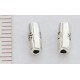 Karoliukas metalinis art.DP-072, 7x3mm, sidabro sp./20 vnt.