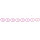 Wedding-ring Lace Trim Ribbon art. T-64 pink/1 m
