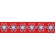 Flower Lace Trim art. T-32 color 5430 - sky blue/1 m
