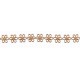 Flower Lace Trim art. T-32 color 1316 - gold/1 m