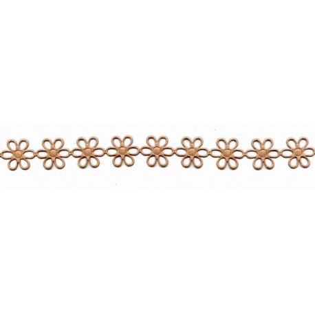 Flower Lace Trim art. T-32 color 1316 - gold/1 m