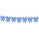 Appliqué ribbons made of bows art. T-22 color 5430 - blue/1 m