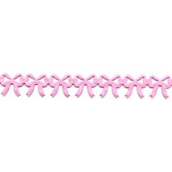Appliqué ribbons made of bows art.T-55 color 1970 - pink/1 m