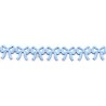 Appliqué ribbons made of bows art.T-55 color 2770 - blue/1 m