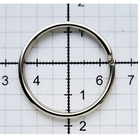 Metal split Ring 25/1.5 mm Nickel Plated/1 pc.
