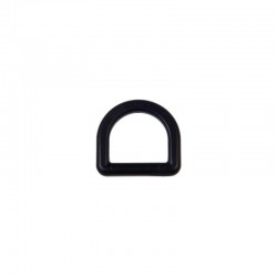 Plastic D-ring 20x18 mm black/1 pc.