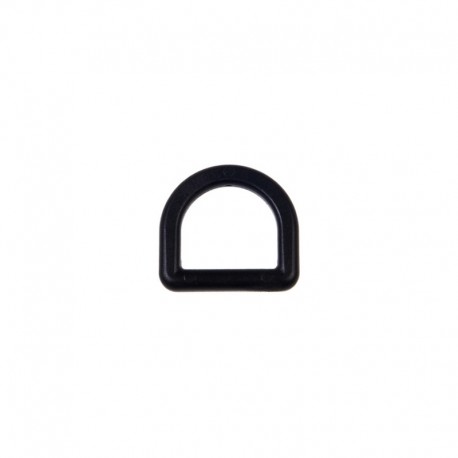 Plastic D-ring 20x18 mm black/1 pc.