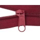 Slider for nylon zipper tapes 5 non lock, color 520 - bordeaux/1 pc.