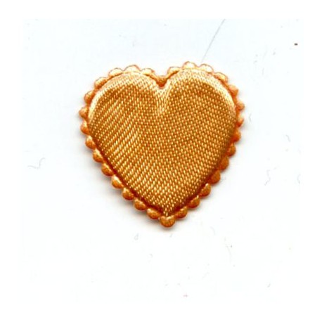 Application-heart art.A47, 20x20x3mm, gold/20pcs.
