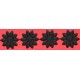 Juostelė iš gėlyčių art.T-05, spalva 4470 - juoda/1 m