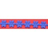 Flower Trim Ribbon art.T-01, color 2860 - blue/1 m