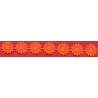 Juostelė iš gėlyčių-ramunių art.T-19, spalva 1875 - oranžinė/1 m