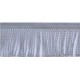 Fringe Trim art.PP-60, 60 mm, polypropylene, color 801 - silver/1 m