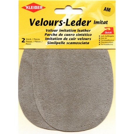 Velour imitation leather Patches art. 877-02 beige 13 x 10 cm/2 pcs.