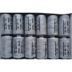 Plyester Sewing threads 50 S/2, kolor 302-gray/1000Y