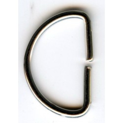 D-ring of steel wire art.30/18/2.8/nickel/1 pc.