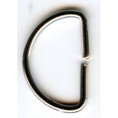 D-ring of steel wire art.30/18/2.8/nickel/1 pc.