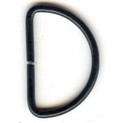 D-ring of steel wire art.30/18/2.5/black/50 pcs.