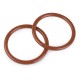 Plastic Handle for bags Ø14 cm brown/1pc.