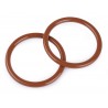 Plastic Handle for bags Ø14 cm brown/1pc.