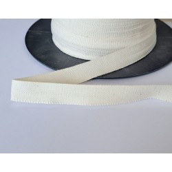 Cotton plain weave Tape 15 mm ecru/1 m