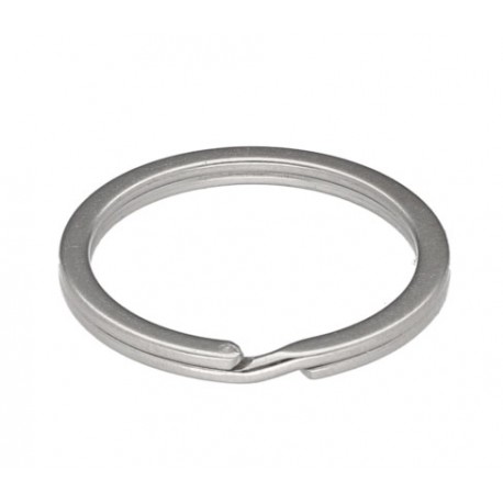 Metal split Ring flat 20 mm silver/1 pc.