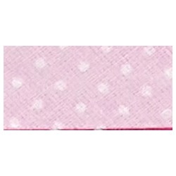 Single Fold printed Bias Binding Cotton Width 20 mm color 165 - light pink/1 m