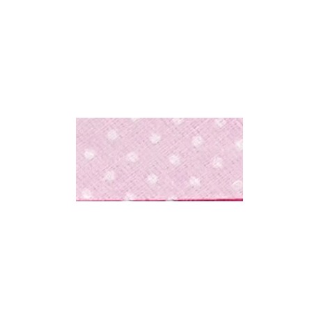 Single Fold printed Bias Binding Cotton Width 20 mm color 165 - light pink/1 m