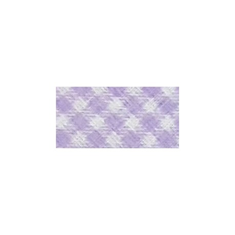 Single Fold printed Bias Binding Cotton Width 20 mm color 152 - lilac/1 m