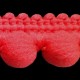 Pom Pom Trim, 15 mm, art. PA-15, color 306-red/1 m