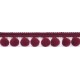 Pom pom trim PA-18, color 323 - bordeaux/1 m