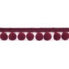Pom pom trim PA-18, color 323 - bordeaux/1 m