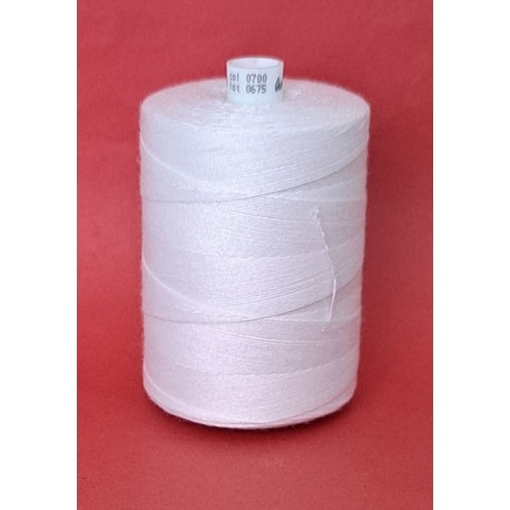 Spun polyester threads Talia 30/1000 m, color 700 - white/1pc.