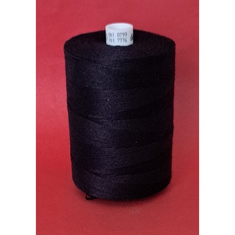 Spun polyester threads Talia 30/1000 m, color 799 - black/1pc.