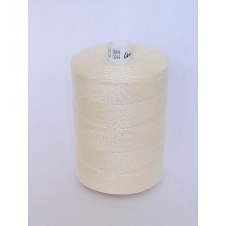 Spun polyester threads Talia 30/1000 m, color 808 - ecru/1pc.