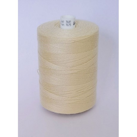 Spun polyester threads Talia 30/1000 m, color 7601 - light beige/1pc.