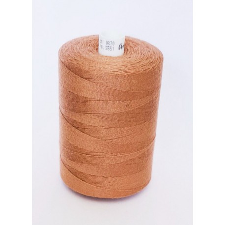 Spun polyester threads Talia 30/1000 m, color 870 - light brown/1pc.