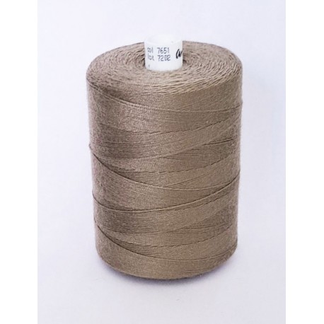 Spun polyester threads Talia 30/1000 m, color 7651 - dark beige/1pc.