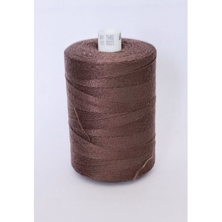 Spun polyester threads Talia 30/1000 m, color 7682 - dark brown/1pc.