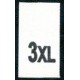 Sewing Clothing 3XL Size Labels, 200 pcs.