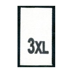 Sewing Clothing 3XL Size Labels, 200 pcs.