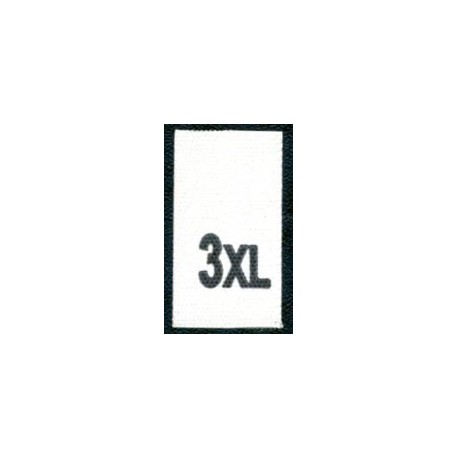 Sewing Clothing 3XL Size Labels, 200 pcs.