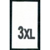 Sewing Clothing 3XL Size Labels, 200 pcs.