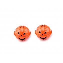 Jingle bells Halloween pumpkin Ø30 mm, orange/1pc.