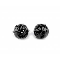 Jingle bells Halloween pumpkin Ø30 mm, black/1pc.