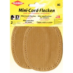 Mini-Cord-Patches 11 x 8.5 cm beige/2pcs.