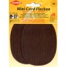 Mini-Cord-Patches 11 x 8.5 cm dark brown/2pcs.