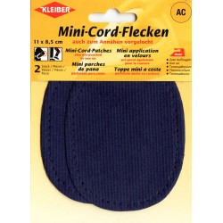 Mini-Cord-Patches 11 x 8.5 cm dark blue/2pcs.